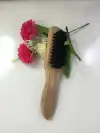High-quality household three-sided shoe brush, natural wooden long-handled shoe brush, shoe care brush, wholesale at Xu Shengyou Department Store Item Picture